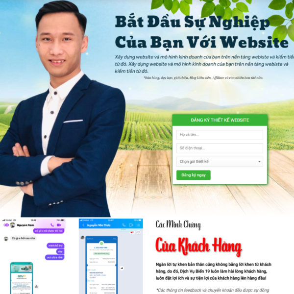 Mẫu Website Dịch Vụ