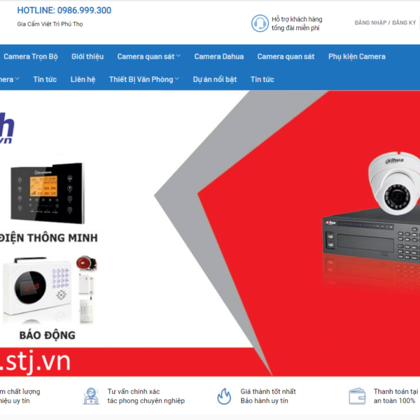Mẫu Website Camera