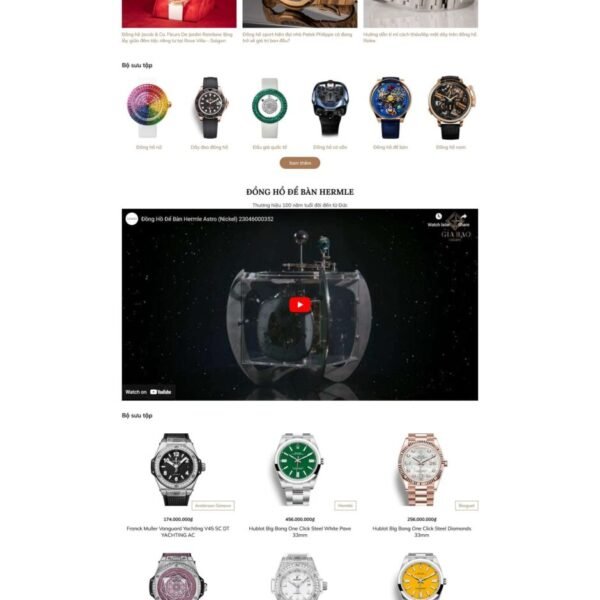 Theme wordpress bán đồng hồ siêu đẹp , chuẩn seo - Theme Wordpress Giá Rẻ - Mua Bán Theme WP Đẹp Chuẩn Seo