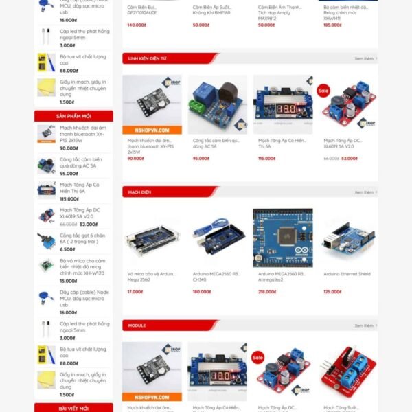 Theme wordpress bán linh kiện điện tử - Theme Wordpress Giá Rẻ - Mua Bán Theme WP Đẹp Chuẩn Seo