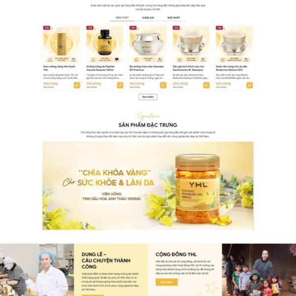 Theme Wordpress bán mỹ phẩm 05 đẹp ,chuẩn seo giá rẻ