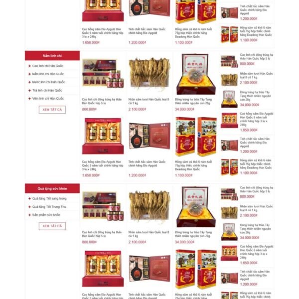 Theme wordpress bán nhân sâm - Theme Wordpress Giá Rẻ - Mua Bán Theme WP Đẹp Chuẩn Seo