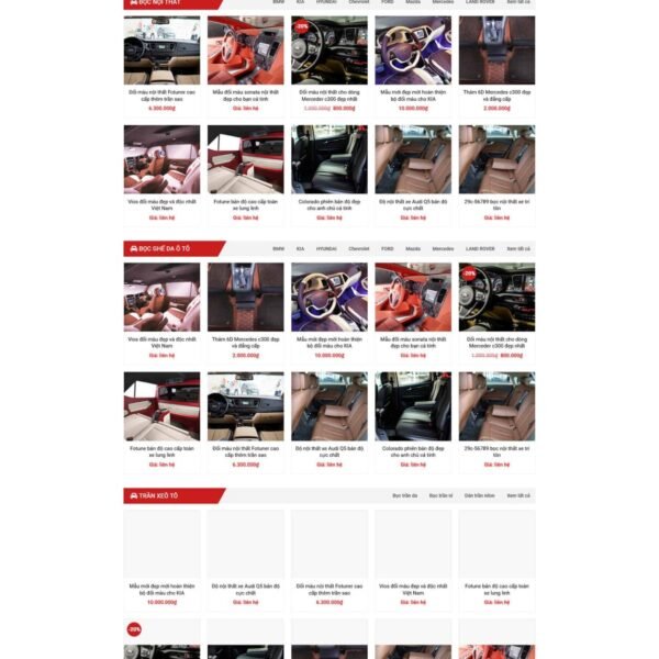 Theme wordpress bán phụ kiện oto 2 - Theme Wordpress Giá Rẻ - Mua Bán Theme WP Đẹp Chuẩn Seo