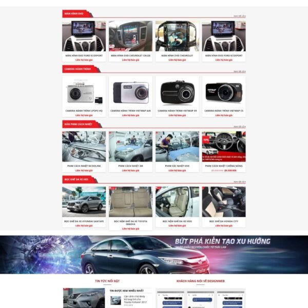 Theme wordpress bán phụ kiện oto - Theme Wordpress Giá Rẻ - Mua Bán Theme WP Đẹp Chuẩn Seo