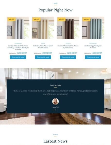 Theme wordpress bán rèm cửa - Theme Wordpress Giá Rẻ - Mua Bán Theme WP Đẹp Chuẩn Seo