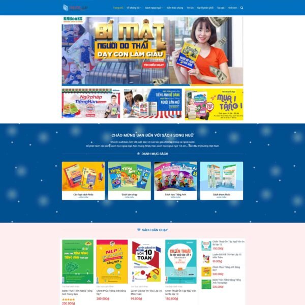 Theme wordpress bán sách - Theme Wordpress Giá Rẻ - Mua Bán Theme WP Đẹp Chuẩn Seo