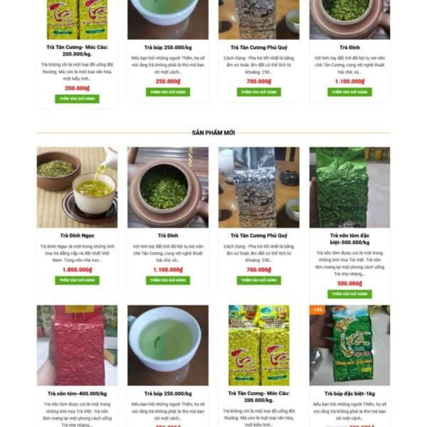 Theme wordpress bán trà xanh 3 - Theme Wordpress Giá Rẻ - Mua Bán Theme WP Đẹp Chuẩn Seo