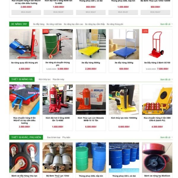 Theme wordpress bán xe nâng - Theme Wordpress Giá Rẻ - Mua Bán Theme WP Đẹp Chuẩn Seo