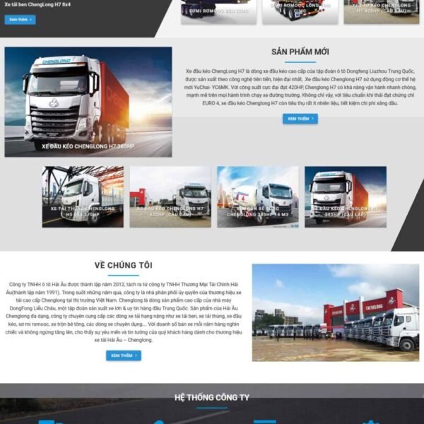 Theme wordpress bán xe oto đầu kéo - Theme Wordpress Giá Rẻ - Mua Bán Theme WP Đẹp Chuẩn Seo
