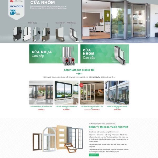 Theme wordpress cửa nhôm kính cửa lùa - Theme Wordpress Giá Rẻ - Mua Bán Theme WP Đẹp Chuẩn Seo