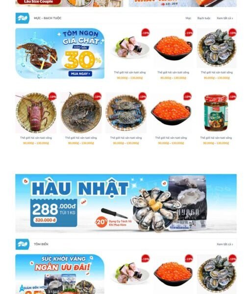 Theme Wordpress hải sản 2 - Theme Wordpress Giá Rẻ - Mua Bán Theme WP Đẹp Chuẩn Seo