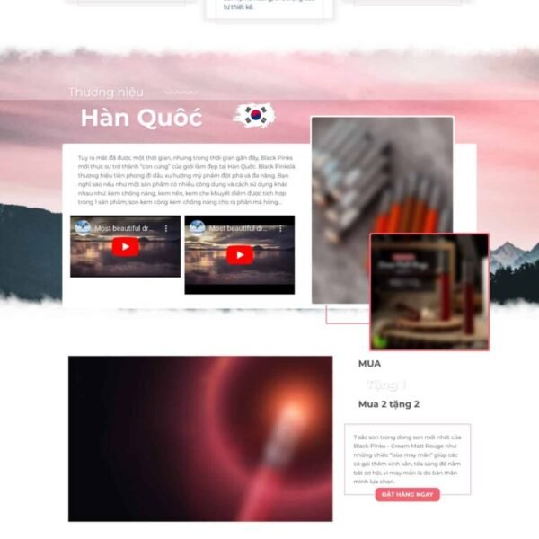 Theme wordpress lading pape giới thiệu son môi - Theme Wordpress Giá Rẻ - Mua Bán Theme WP Đẹp Chuẩn Seo
