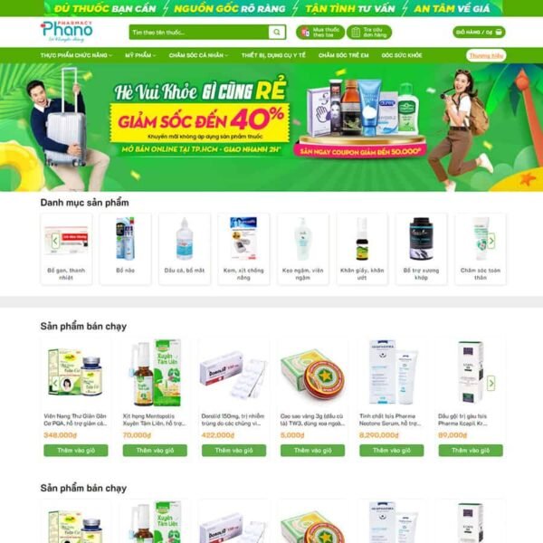Theme wordpress nhà thuốc 04 cao cấp - Theme Wordpress Giá Rẻ - Mua Bán Theme WP Đẹp Chuẩn Seo