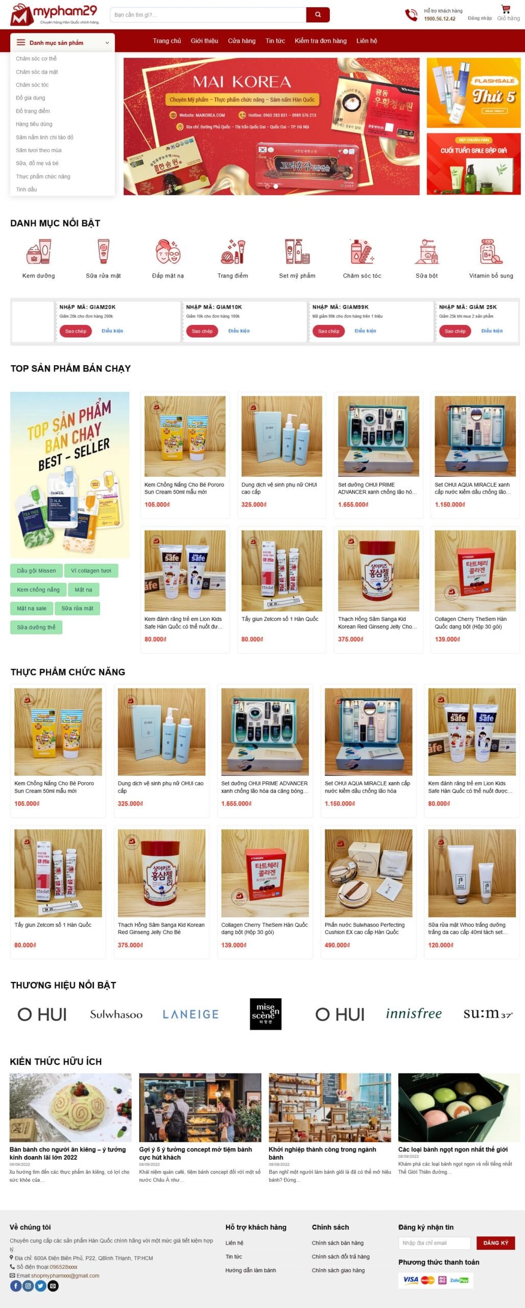 Theme wordpress shop mỹ phẩm 20 - Theme Wordpress Giá Rẻ - Mua Bán Theme WP Đẹp Chuẩn Seo