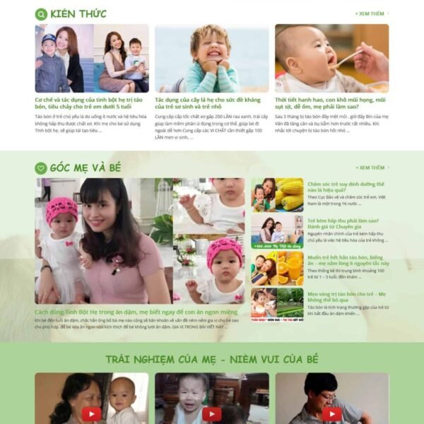 theme wordpress thực phẩm cho bé - Theme Wordpress Giá Rẻ - Mua Bán Theme WP Đẹp Chuẩn Seo