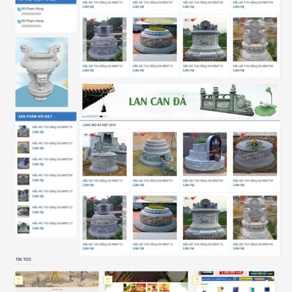 Theme wordpress xưởng làm bia đá lăng mộ - Theme Wordpress Giá Rẻ - Mua Bán Theme WP Đẹp Chuẩn Seo