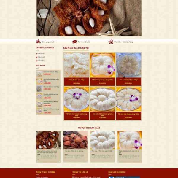 Theme wordpress yến sào - Theme Wordpress Giá Rẻ - Mua Bán Theme WP Đẹp Chuẩn Seo