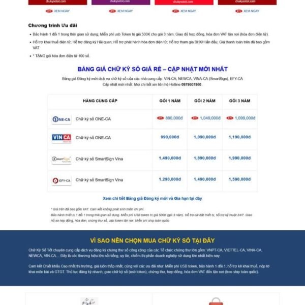 Theme wordpress chử ký số ,giới thiệu công ty