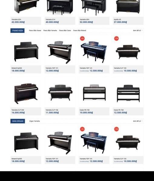 Theme wordpress dạy nhạc