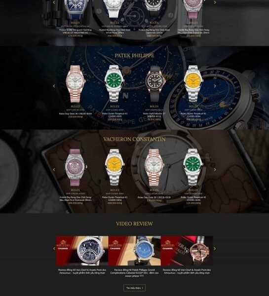 Theme wordpress shop đồng hồ 01