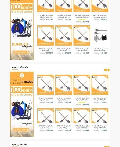 Theme wordpress shop bán dụng cụ nông nghiệp