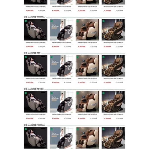 Theme wordpress bán ghế massage 3