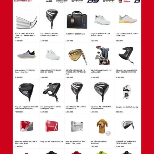 Theme wordpress bán đồ golf