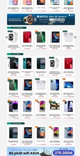 Theme wordpress shop điện thoại hoàng hà mobile 2
