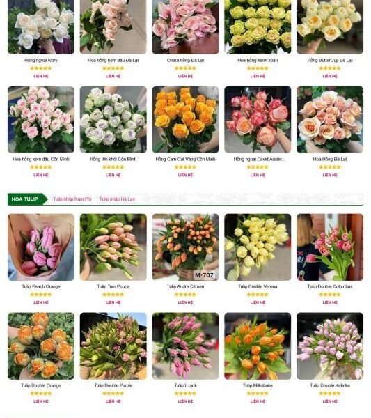Theme wordpress shop hoa tươi đẹp
