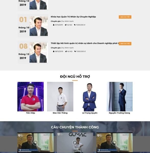 Theme WordPress Khóa Học 3