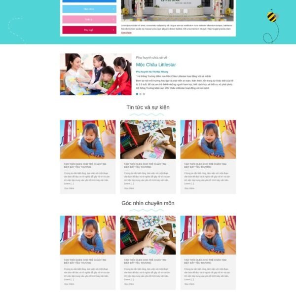 Theme wordpress trường mầm non 2