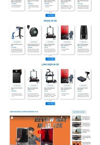 Theme wordpress bán máy in 3d