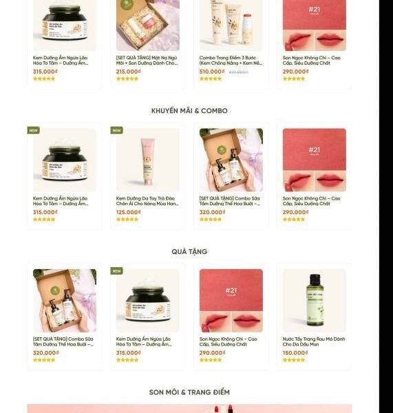 Theme wordpress bán mỹ phẩm 12