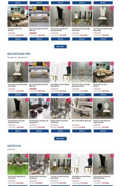 Theme wordpress nội thất bàn ghế văn phòng