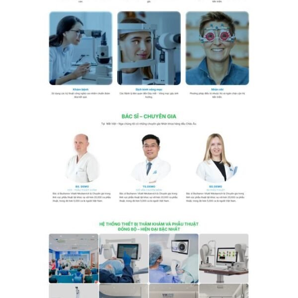 Theme wordpress phòng khám mắt