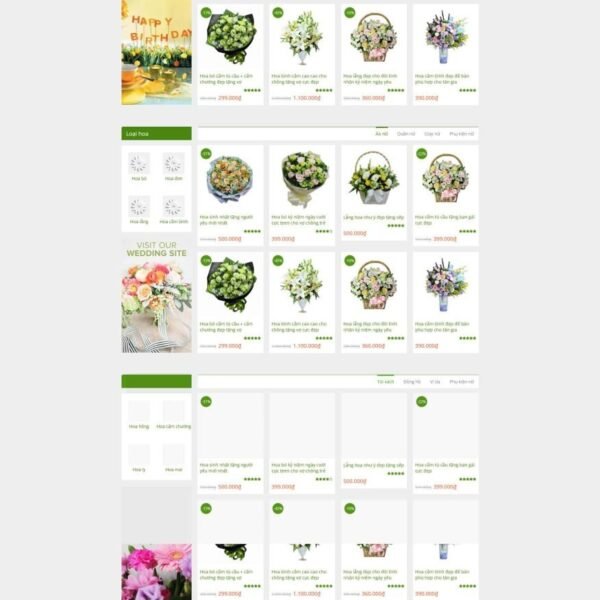 Theme wordpress shop hoa tươi 01