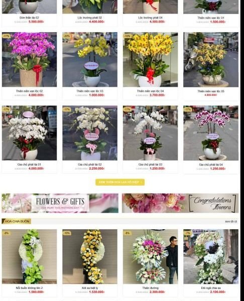 Theme wordpress shop hoa tươi 1