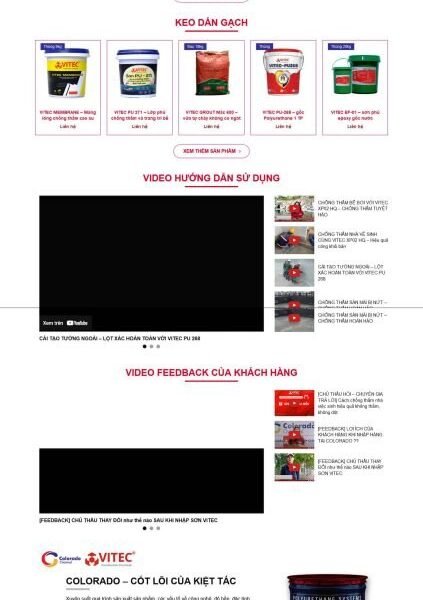 Theme wordpress sơn nước