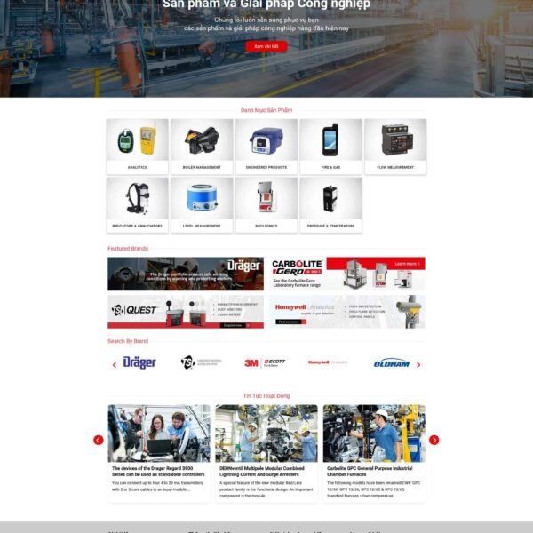Theme wordpress công ty thiết bị công nghiệp