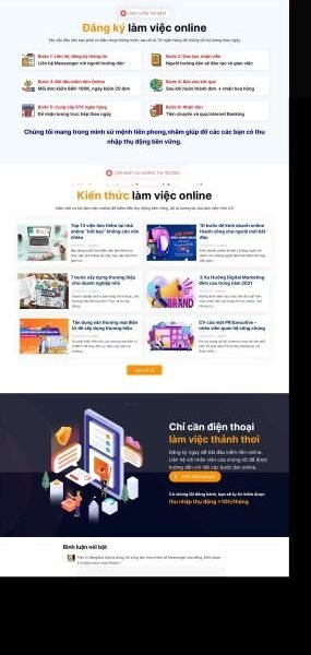 Theme wordpress lading pape top việc
