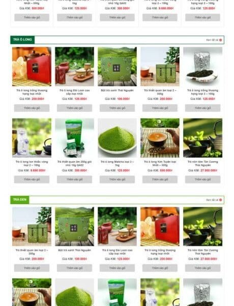 Theme wordpress trà xanh 4