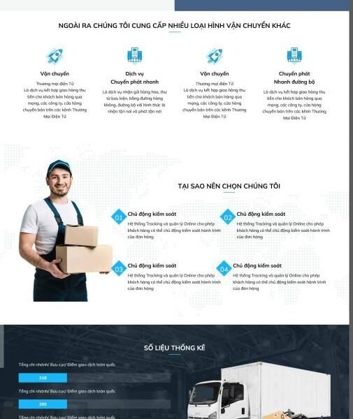 Theme wordpress dịch vụ vận chuyển 2